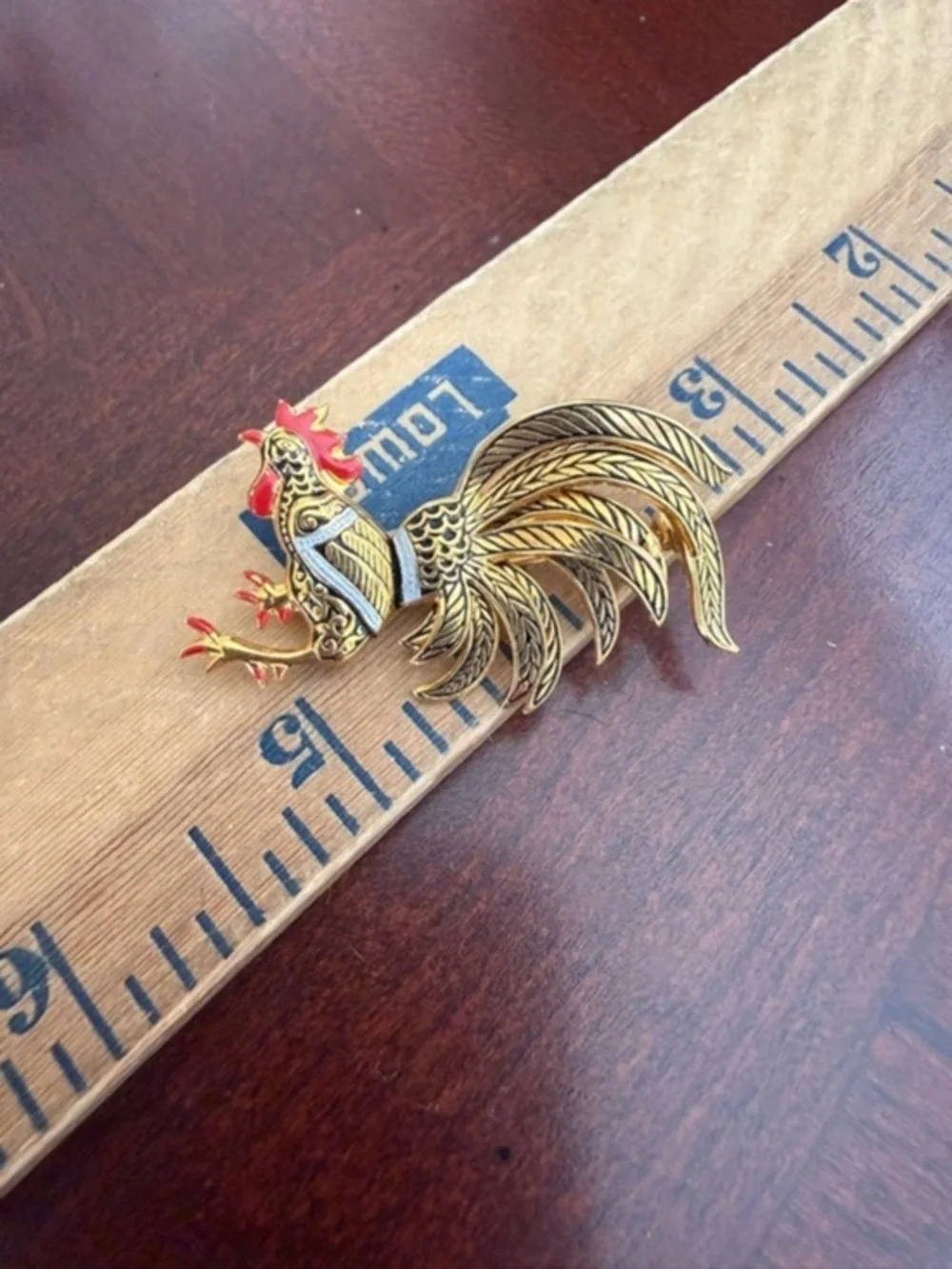 Vintage Rooster Brooch